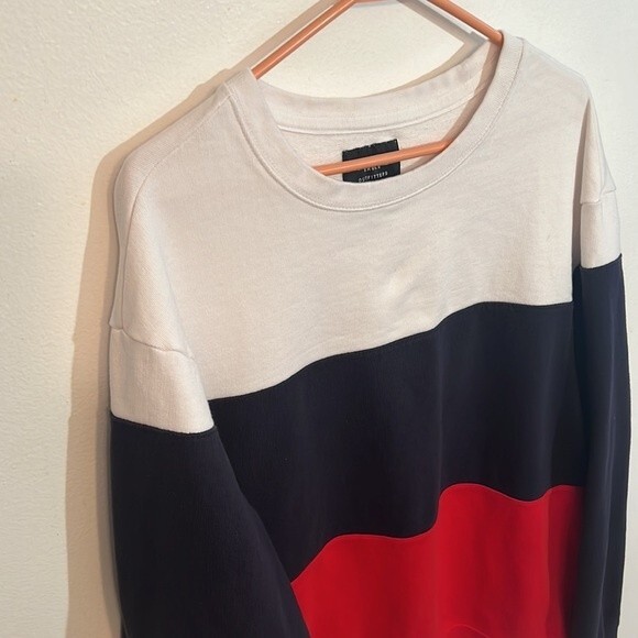 American Eagle Outfitters Womens Long Sleeve Crewneck Sweater Americana Size XXL - Picture 3 of 5